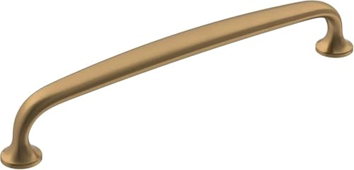 Amerock | Cabinet Pull | Champagne Bronze | 6-5/16 inch (160 mm) Center-to-Center | Renown | 1 Pack | Drawer Pull | Cabinet Handle | Cabinet Hardware