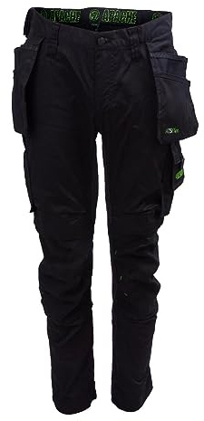 Apache Workwear Bancroft Slim Fit Work Trousers Black/Grey W32 L31