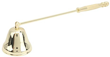 SUNGOOYUE Kerzenlöscher aus Edelstahl, Kompaktes Tragbares Kerzenlöschwerkzeug mit Langem Griff (Gold)