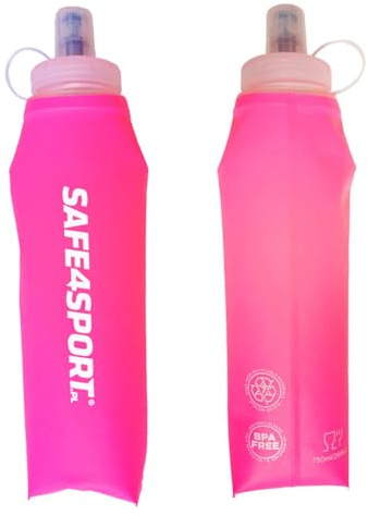 Safe4Sport Soft Flask 750 ml Faltbare Wasserflasche Rosa