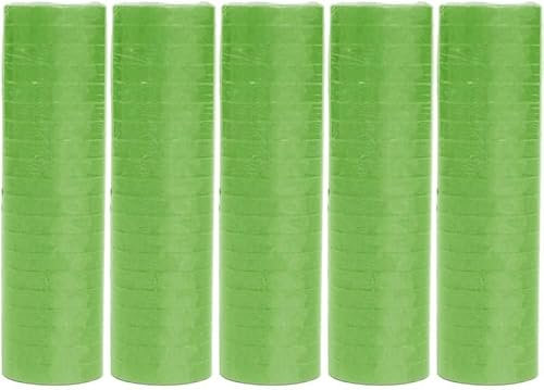 Serpentinas de papel multicolor para decoración de fiestas de cumpleaños o bodas, juego holográfica, unidades: 5 unidades, color verde claro