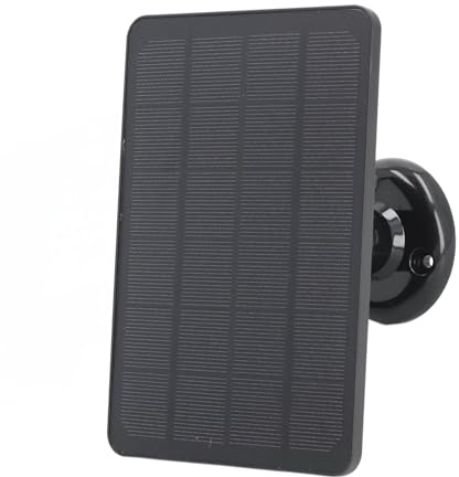 Solar Panel Charger for Pro 3 and Pro 4, 10W, IP65 Waterproof, Magnetic Charging Cable, 360° Adjustable Mounting, 3m Cable, Black