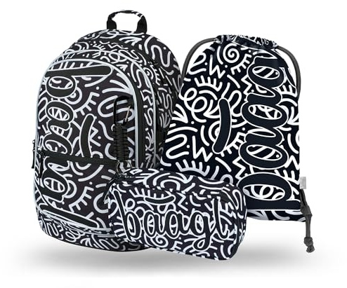 Baagl Schulrucksack Set Jungen Mädchen 3 Teilig Grundschule - Element