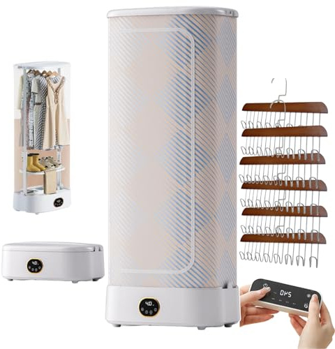Máquina de planchado plegable de secado de 1000 W, plancha de vapor vertical inalámbrica para ropa, pantalla táctil, secadora de vapor para colgar ropa, elimina las arrugas rápidamente