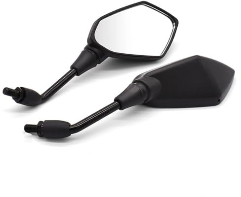 SAMWDK Lenkerendenspiegel Für Für Versys 650 Für Z650 Für Z900 Für Z1000 Rückspiegel Motorrad Rückseite Spiegel Carbon Fiber Zubehör Motorradspiegel Rückspiegel Motorrad(Schwarz)