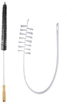 JIEPRO Dryer Cleaner Vent Kit, Clothes Dryer Lint Brush Vent Trap Cleaner 27.6 Inches and Washing Machine Cleaning Brush 22.2 Inches (2 Pack)