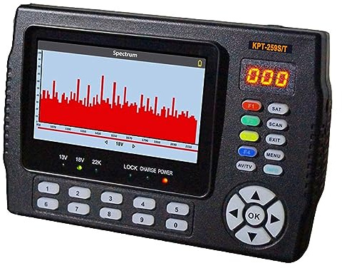 Eighosee KPT-259ST DVB-S2 DVB-T2 DVB-C Satellite Findersmeter HD Satellite TV Receptor AnáLisis de Espectro Mejores Satlinks Enchufe Europeo