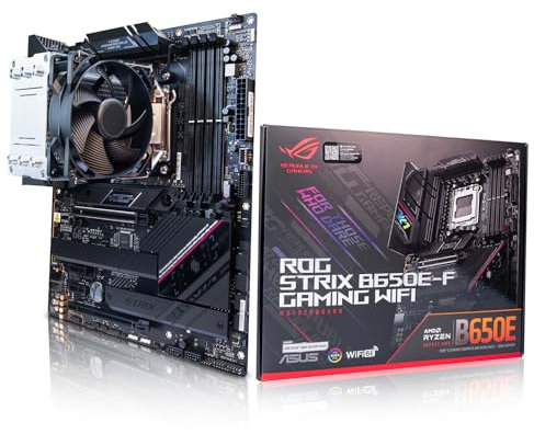 ADMI CPU Motherboard Bundle: AMD Ryzen 7 9800X3D 5.2GHz • Pure Rock BK030 Cooler • ASUS ROG Strix B650E-F Gaming WiFi Motherboard • 32GB 6000MHz DDR5 RAM