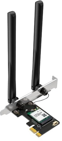 Mercusys TP-Link MA70XE PCIe WiFi 6 AX1800Mbps, Bluetooth 5.4, Chipset Intel, Compatibile con Windows 10/11, OFDMA, MU-MIMO, WPA3, Non Comportabile con il Supporto a Basso Profilo