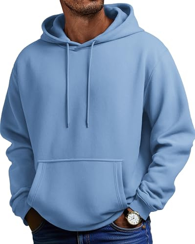 COOFANDY Felpe con Cappuccio Uomo Maniche Lunghe