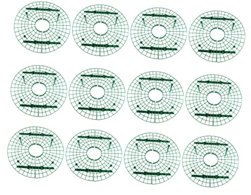 SUPVOX Support pour Plantes Grimpantes et Jardinières à Fraises, 12 Pièces, Cadre Plastique Solide pour Jardin, Balcon et Potager, Favorise Croissance et Récolte Efficace des Fraises