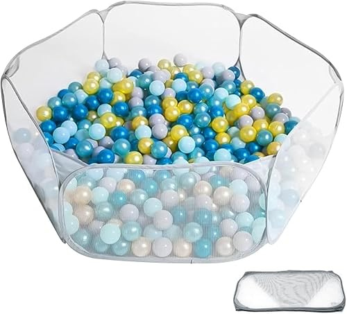 Kids Ball Pit, 100x115CM Play Tent Playpen Ball Pit Pool, Ocean Ball Pool for Indoor & Outdoor, Foldable Large Pop Up Toddler Ball Pits Tent for Toddlers Girls Boy (Blall Not Included)
