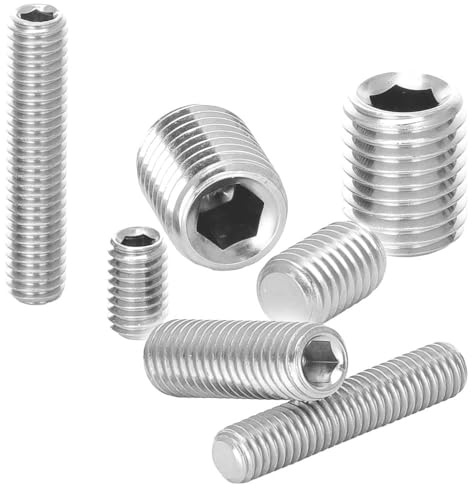 5 Stück Madenschrauben M12x16 Edelstahl A2 Innensechskant DIN 913 / ISO 4026 Gewindestift mit Kegelkuppe WIBTEC®