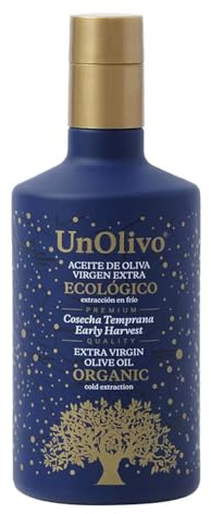 UnOlivo | Aceite de Oliva Virgen Extra Cosecha Temprana Picual Ecológico - Botella 500 ml