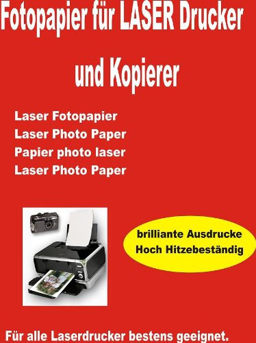 Print4Life – 100 Blatt DIN A4 250g/m²,Super High Glossy für Laserdrucker/Kopierer