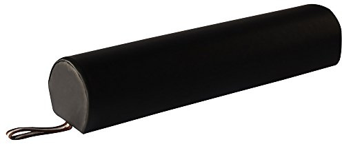 Master Massage 6 3/4 Round Massage Bolster Pillow Cushion for Massage Tables- Black