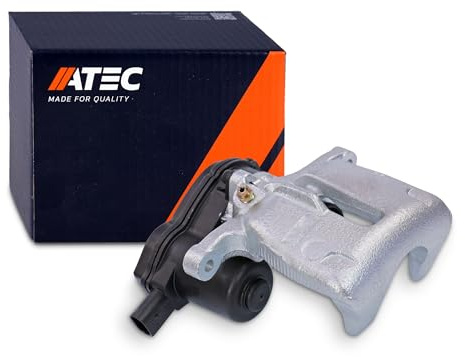 ATEC Germany 1x Bremssattel hinten rechts mit Stellelement für elektronische Festellbremse Bremszange, Kompatibel mit A udi A4 B8 (8KH)(8K2)(8K5), A5 (8T3)(8F7)(8TA), Q5 (8RB)