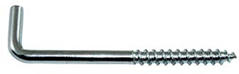 SN-TEC Schraubhaken/Wandhaken/Haken mit Holzgewinde gerade 70mm verzinkt (20 Stück)