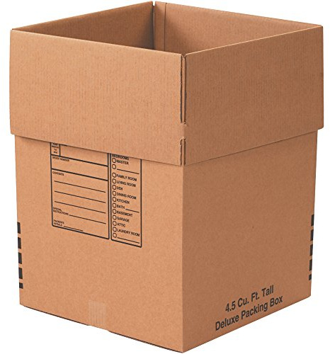 BOX USA Shipping Boxes Large 18L x 18W x 24H 6-Pack - Corrugated Cardboard Box for Moving, Mailing, Packing, Packaging and Storage