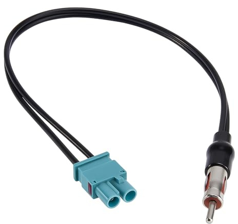 Keple Dual Fakra Autoantennenadapter von Keple Fahrzeugantennenadapter Doppelter Fakra auf DIN Motorola-Stecker für Diversity-Antennensysteme in Audi-, Fiat-, Mercedes-, Peugeot-, Skoda-, Seat- und Au