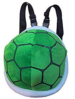 Idealplast Plüsch Schildkröte Schildkrötenpanzer Turtle Rucksack Bag Kinder Kostüm (Grün)