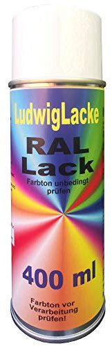 LudwigLacke RAL 9003 SIGNALWEISS Seidenmatt 400 ml 1K Spray