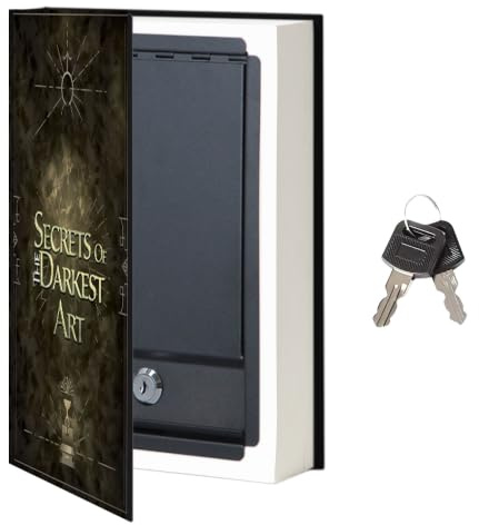 Darkest Art Versteckter Safe – Umleitungssafe für gefälschte Bücher, geheime Geldaufbewahrung – Schlüsselschloss, groß