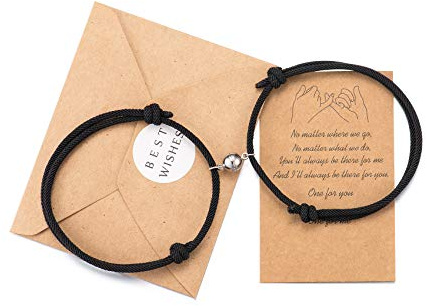 Tarsus Couples Bracelets, Mutual Attraction Matching Bracelet Couple Gifts for Lovers Boyfriend Girlfriend Women Men His and Her