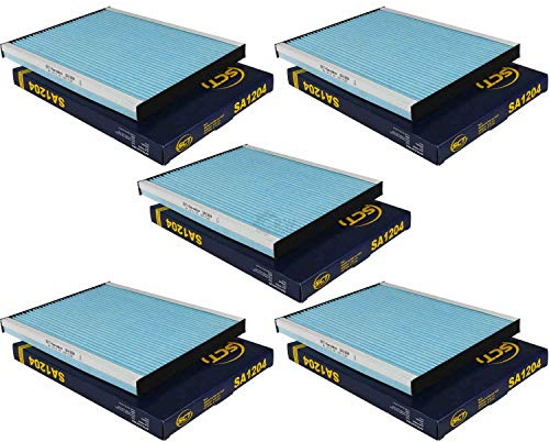 QR-Parts Set 85579628 SA 1204 5x Original SCT Filter Innenraumluft Pollenfilter Innenraumfilter