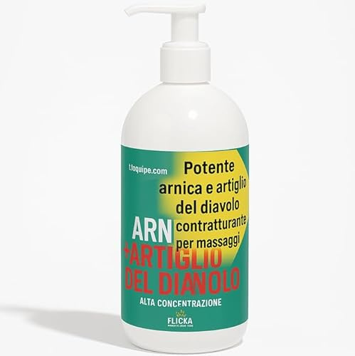 CREMA ARNICA e ARTIGLIO DEL DIAVOLO Gel Forte Arnica per Cavalli uso umano, crema riscaldante muscoli sportiva pomata forte Azione rapida 100% Naturale Italiana