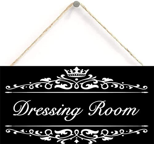 Dressing Room - Door Sign Decorative Wood Sign Home Decor,Wall Art，6 inch by 12 inch Hanging Sign