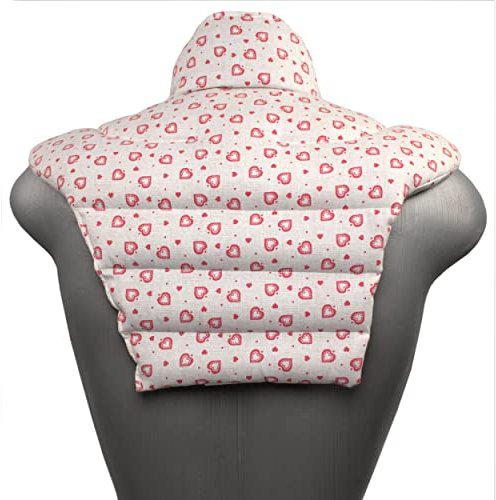 Nackenhörnchen HWS - Nacken + Schultern + Rücken - Landhaus-Liebe Rapssamenkissen - Nackenkissen Wärmekissen - Nacken Kissen, Landhaus-Liebe, Raps