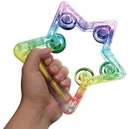 Leuchtendes Tamburin mit LED, leuchtet Percussion, Musikinstrument, Rassel, Partyzubehör für Konzert, Club, Hochzeit, Halloween