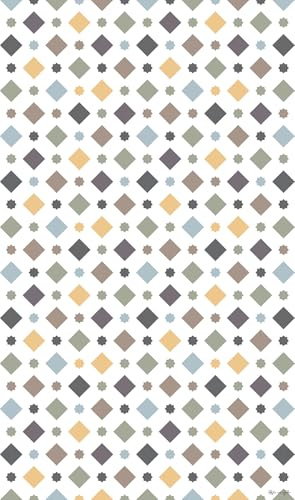 DobleUve Estudio Alfombra Vinílica Hidráulica 30 | Color Multicolor | 65x110 cm | Alfombra Cocina Lavable Antideslizante | Alfombra Vinilica | Suelo Vinílico | Alfombra Vinilo Salón