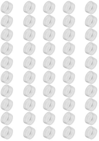 50 tarros de plástico para cosméticos, loción, crema, muestra, recipiente vacío de 2 g