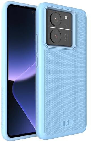TUDIA DualShield Grip diseñado para Xiaomi 13T / 13T Pro Case 5G, [MergeGrip] Grado Militar Resistente a los Golpes, Delgada, de Doble Capa, Antideslizante, Resistente, Funda Protectora para teléfono