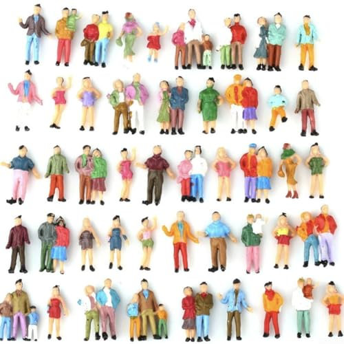 Verbessern Sie Ihre Modelleisenbahn-Szenen mit 25 Modellpersonen-Figuren, Maßstab 1 87, verschiedene Farben