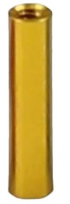Farbige Kreisförmige Hohle Abstandssäule Aus Aluminiumlegierung Eloxierte Durchgangsloch Verbindungssäule Mit Langer Mutter Und Innengewinde Golden 5pcs M3X22