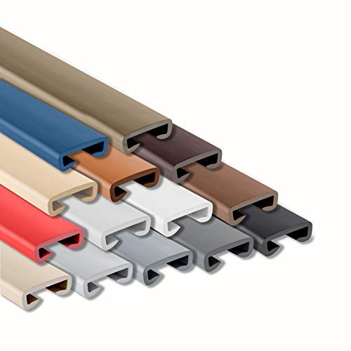 Generisch handlauf Edelstahl aussen Handlauf PVC Treppenhandlauf Geländer Kunststoffhandlauf Gummi 40x8mm (Dunkelblau)