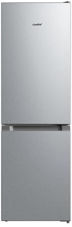 Comfee RCB169DS3 Kühlschrank mit Gefrierfach 150cm Höhe/Kühl-/Gefrierkombination Freistehend/Low Frost/174L/leise Kühlgefrierkombi 38dB/Einstellbare Kühlschranktemperatur/LED-Licht/156 kWh/Jahr/Silber