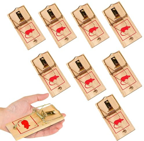 8Stück Köderfallen, Klassische Köderfallen, Wiederverwendbar, Köderfallen Geeignet für Haushalte, Gärten und Lager