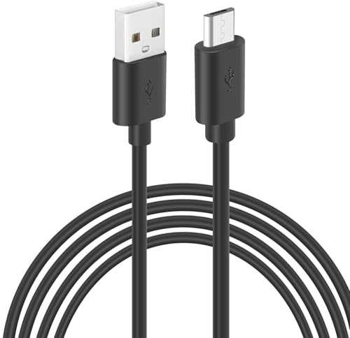 PATIKIL 13.1Ft USB to Micro USB Power Extension Cable, 3A Fast Charger Long Charging Cord for Security Cameras, Phone, Video Records, Electronic Equipment, Black