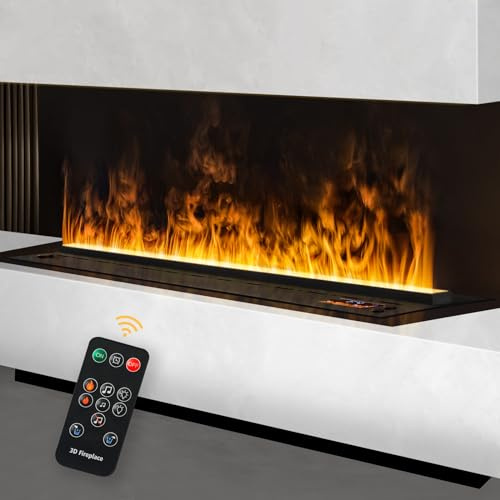 Mexhom Wasserdampf-Kamin, 50cm Mehrfarbige Flamme，Keine Heizung