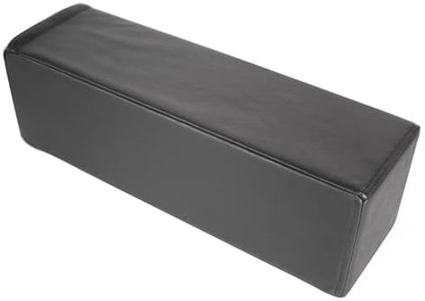 Lederpolster S Armlehnenkissen, Lesestuhe, Nachttisch, Matratze, Lückenpolster mit abnehmbarem Bezug, Dunkelgrau (15 x 15 x 54,9 cm)