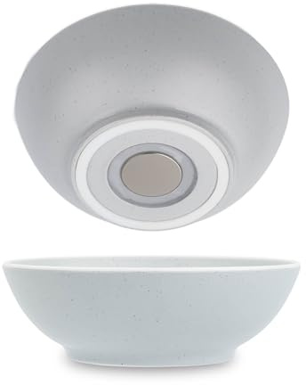 Silwy® - Set di 2 ciotole magnetiche in plastica con anello anti-scivolo, per camper, campeggio e barca, infrangibili, leggere e antiscivolo, made in Germany