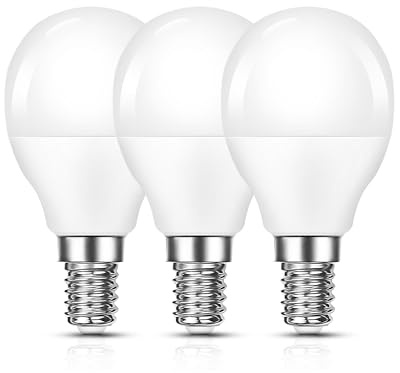 E14 Golf Ball Bulb 80W, E14 LED Small Edison Screw Warm White, 3Pack