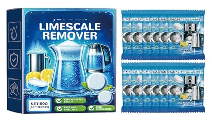 Compresse Effervescenti For La Pulizia Del Calcare, Anticalcare Al Limone For Pentole In Acciaio Inox E Bollitori - Rimuove Calcare, Grasso E Odori(1PCS)