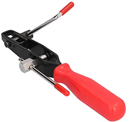 Kikumi CV Joint Clamping Wrench, Comfortable Red/Black Alloy Steel Pliers with Rubber Handles, Quick and Easy Tightening for Various Mechanical Processing, Automotive Construction, Maintenance
