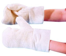 FRANZ MENSCH Hygostar Backhandschuh, Fäustling Baumwolle, Paar