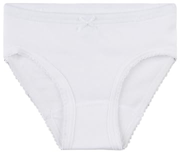 Sanetta Mädchen-Jazzpants weiß | Hochwertige und nachhaltige Unterhose für Mädchen aus Bio-Baumwolle. Unterwäsche für Mädchen